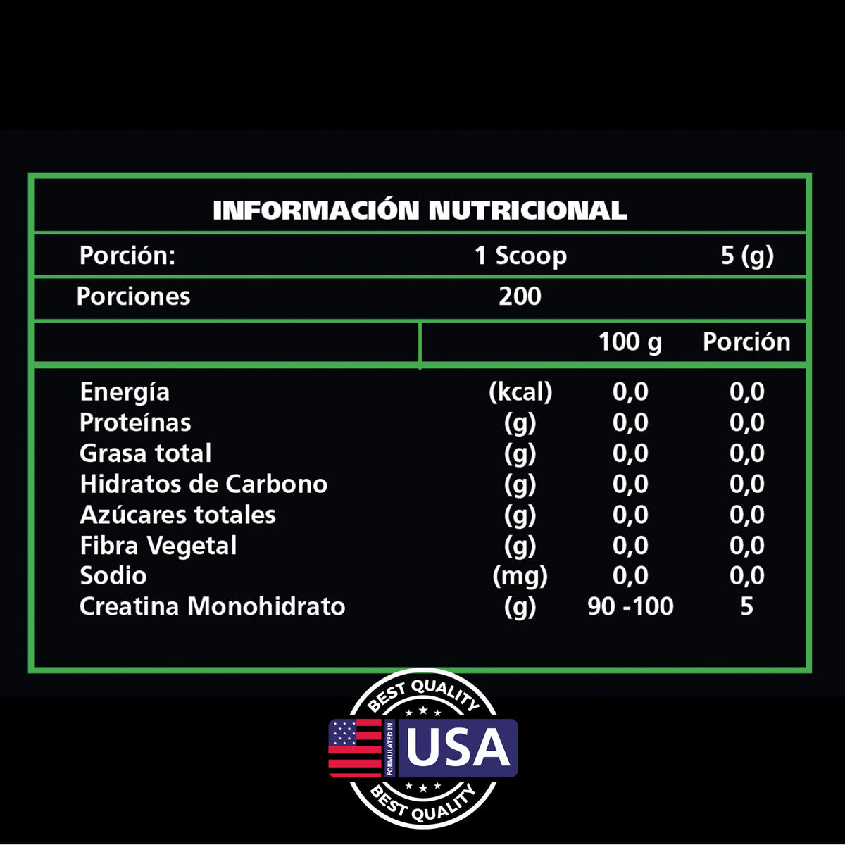 Creatina Monohidrato En Polvo 1000gr Be Healthy