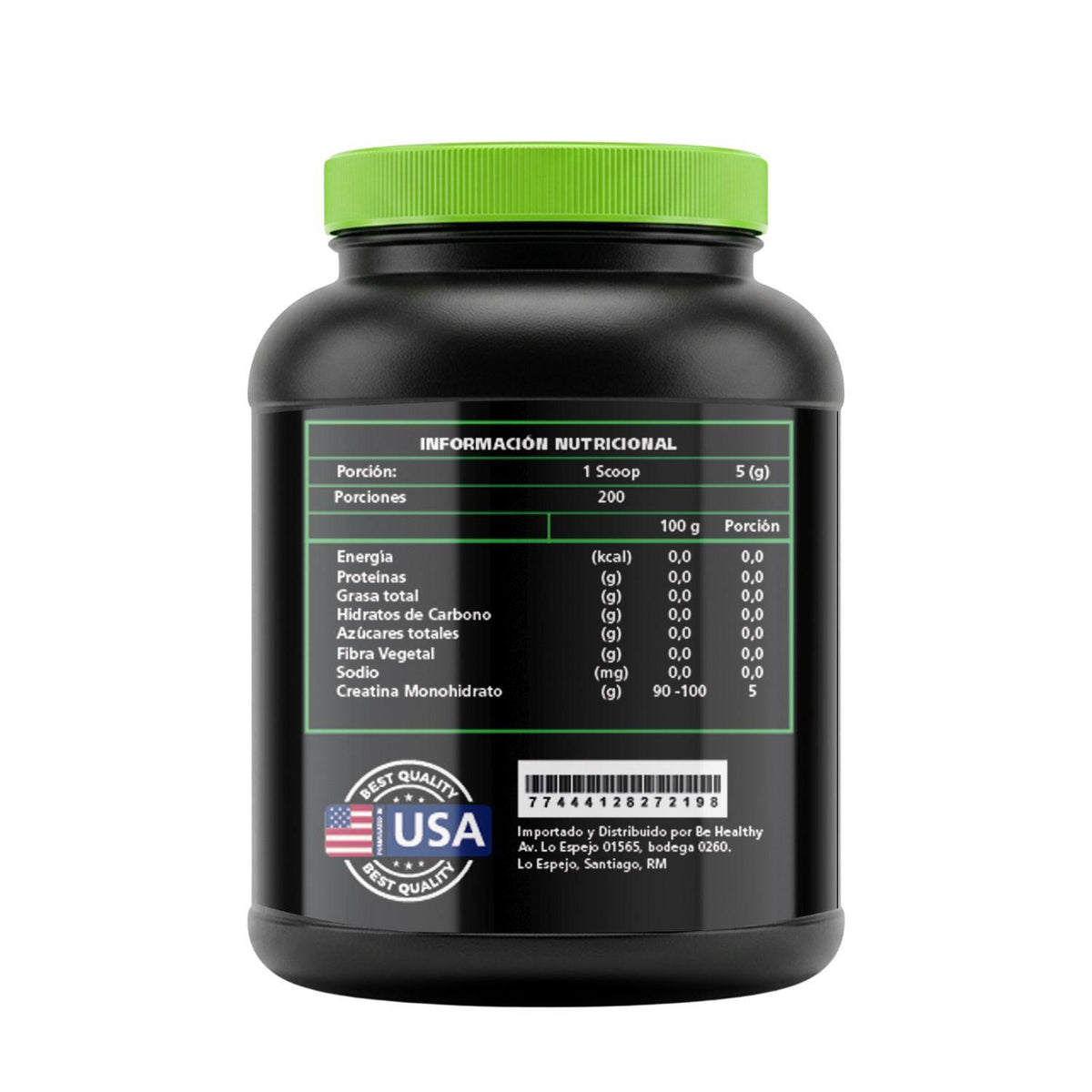 Creatina Monohidrato En Polvo 1000gr Be Healthy