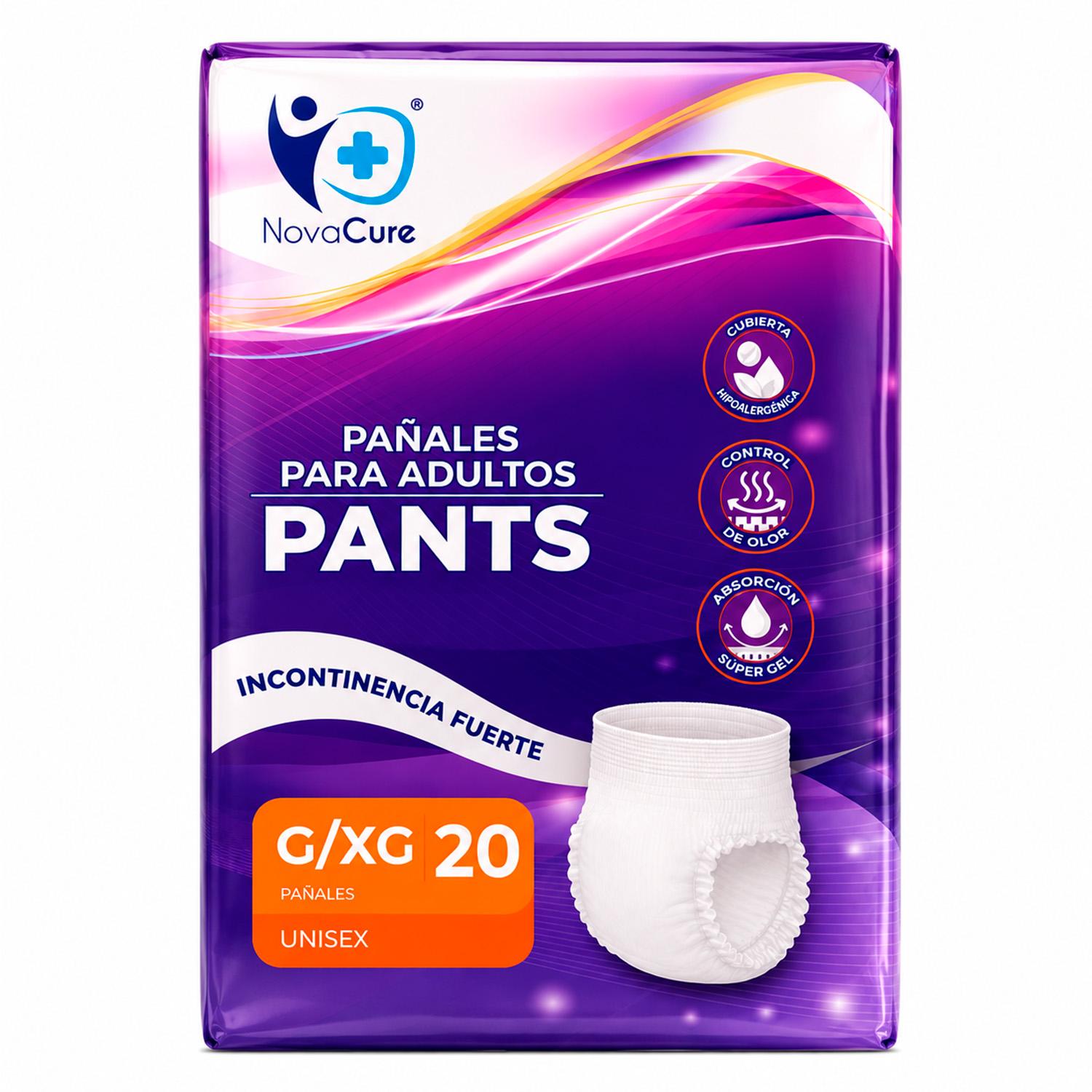 Pañales Adulto Pants Alta Absorción 20 Un Novacure
