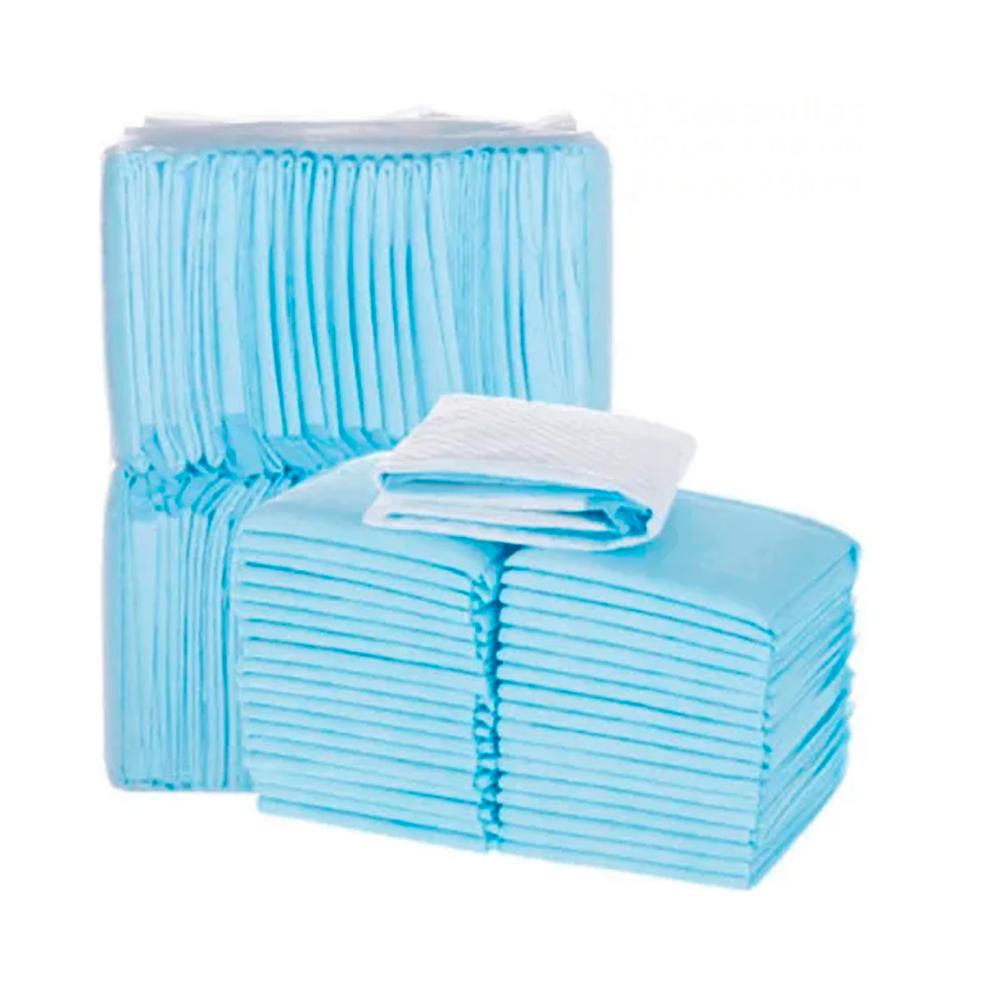 40 Sabanillas adulto protector cama 60x90 500ml - Celeste