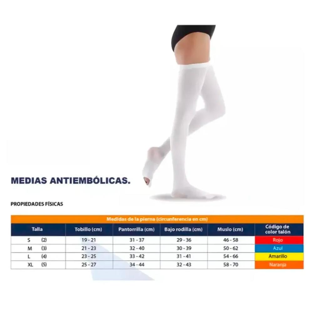 Medias Antiembolicas Compresión Tallas S M L XL NovaCure