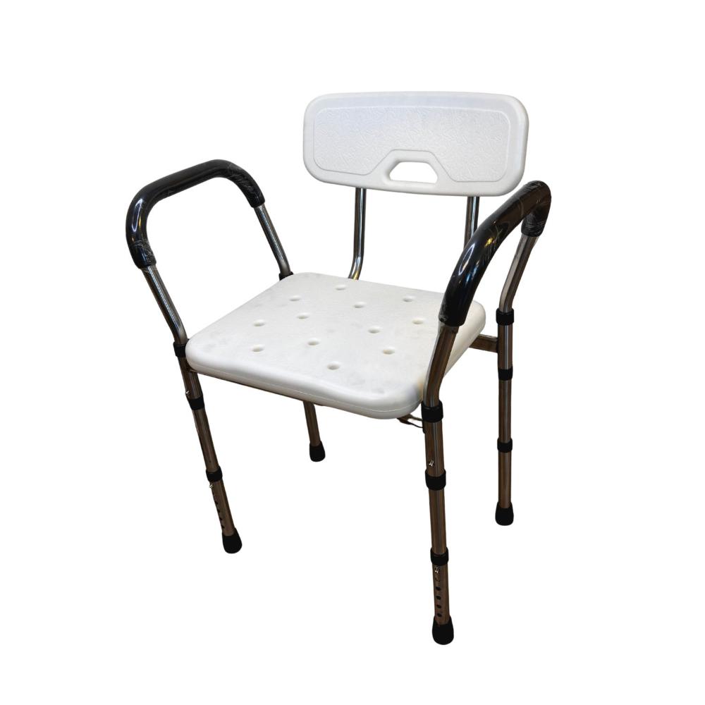 Silla Para Ducha Con Apoya Brazos - Blanco
