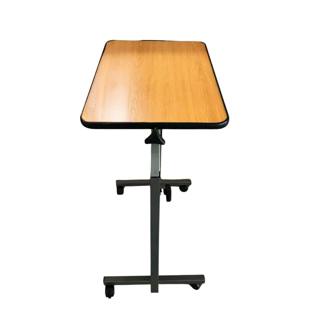 Mesa Auxiliar Con Ruedas Para Cama Clínica - Café