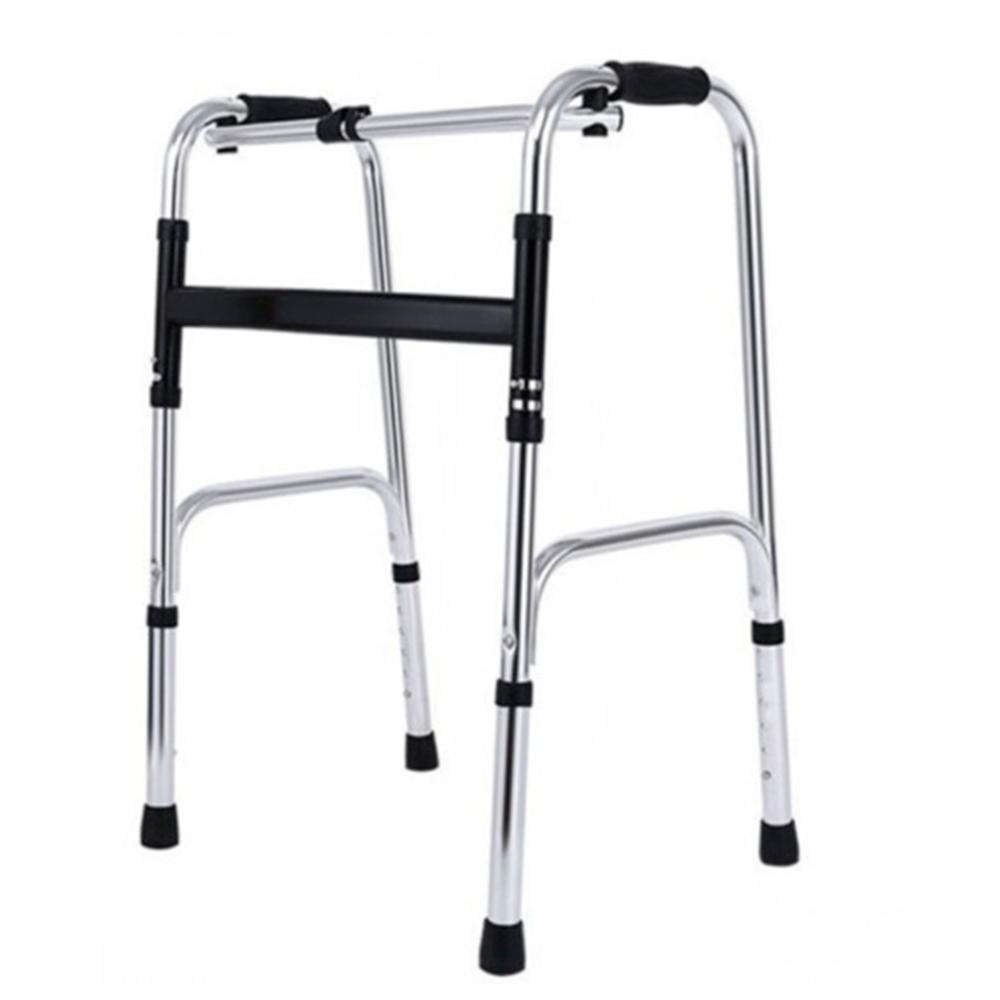 Andador articulado y Plegable para adulto mayor - Plateado