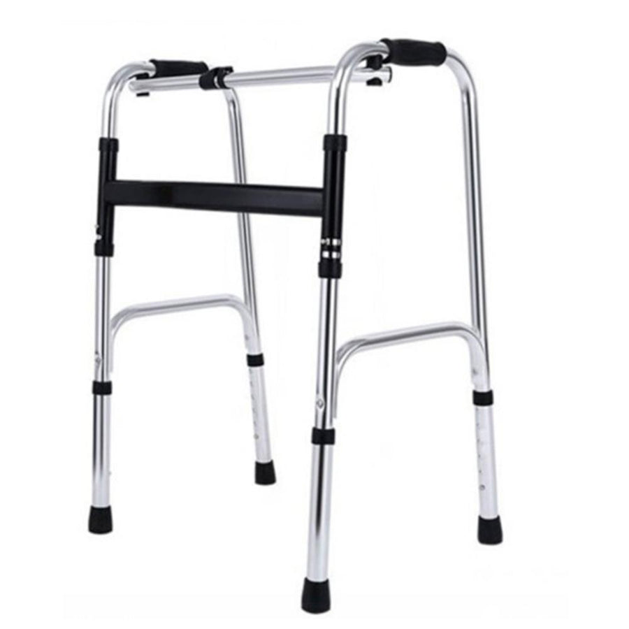 Andador articulado y Plegable para adulto mayor - Plateado