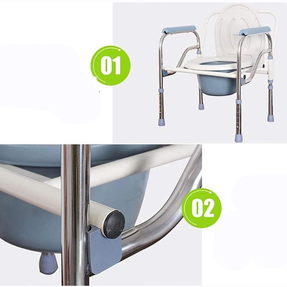 Baño Inodoro W.c Portátil Plegable Silla Ducha