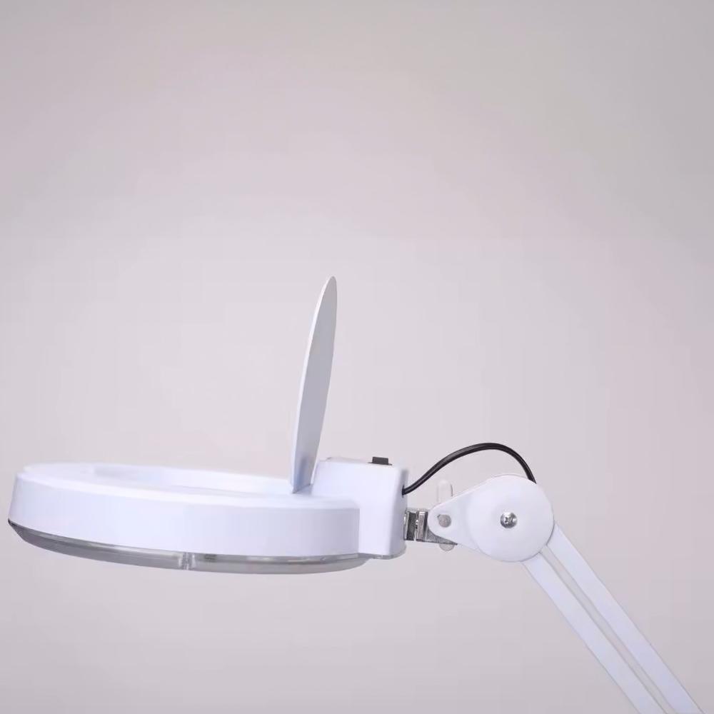 Lampara Lupa Con Luz Led Pedestal Rueda Cosmetologia