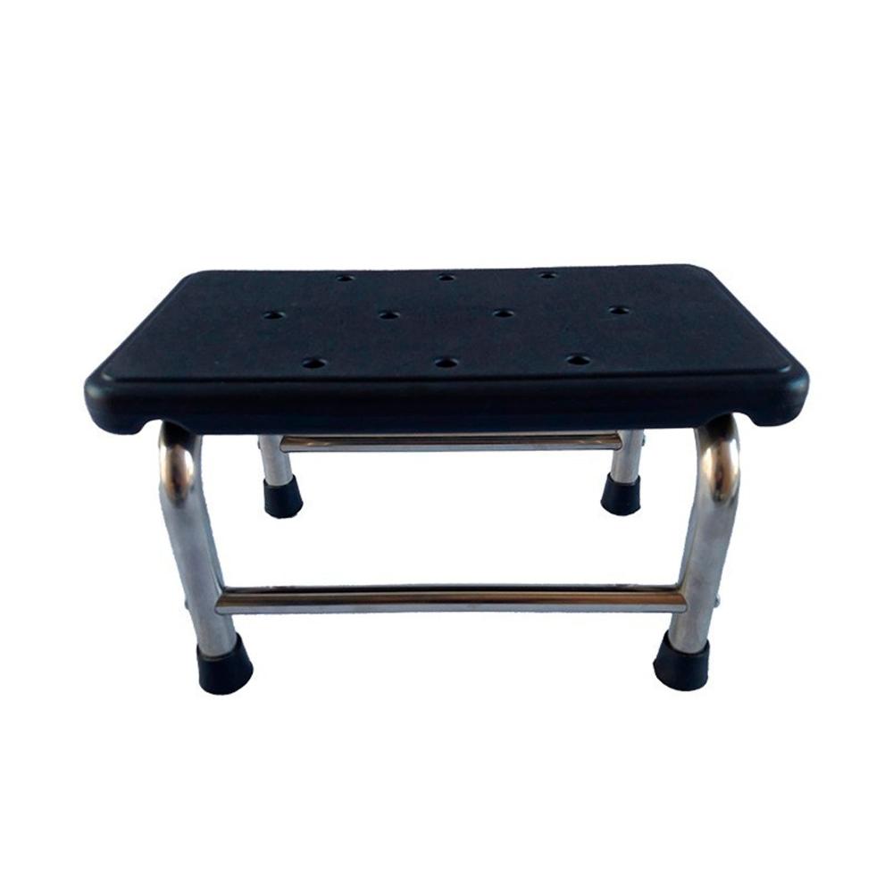 Escabel Clinico Antideslizante 1 Peldaño Catre Reposa Pies - Negro