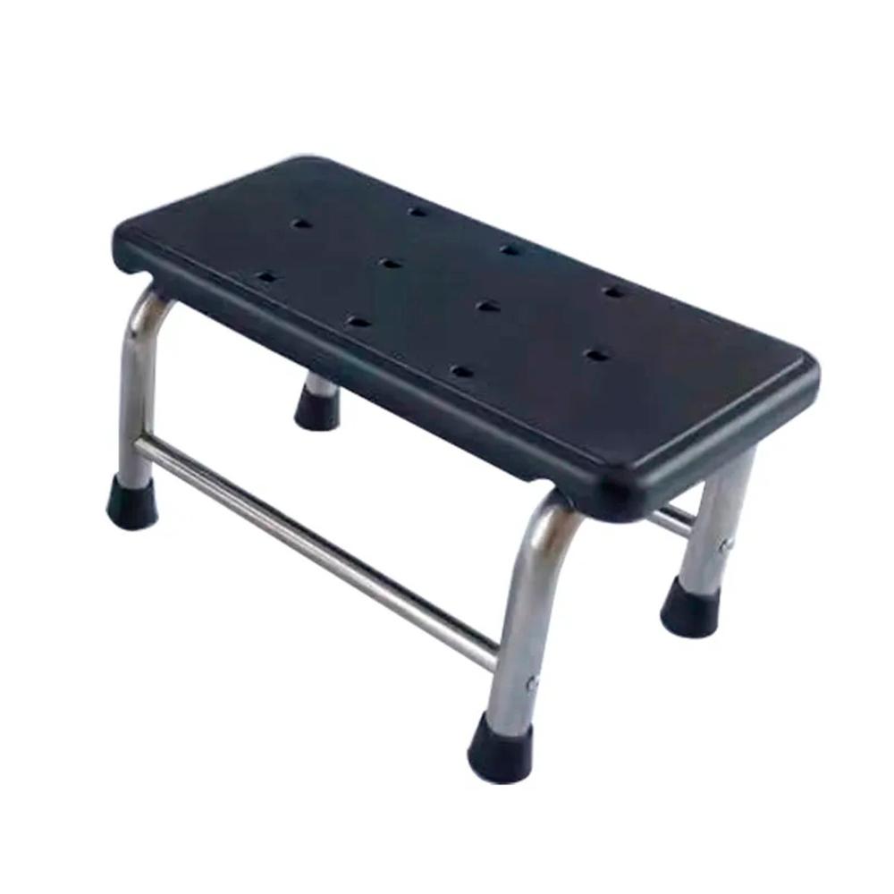 Escabel Clinico Antideslizante 1 Peldaño Catre Reposa Pies - Negro