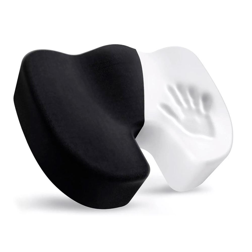 Cojin Memoria Lumbar Ortopedico Para Asiento Silla - Negro