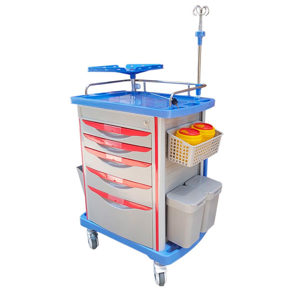 Carro De Emergencia ABS con Cajones - Gris