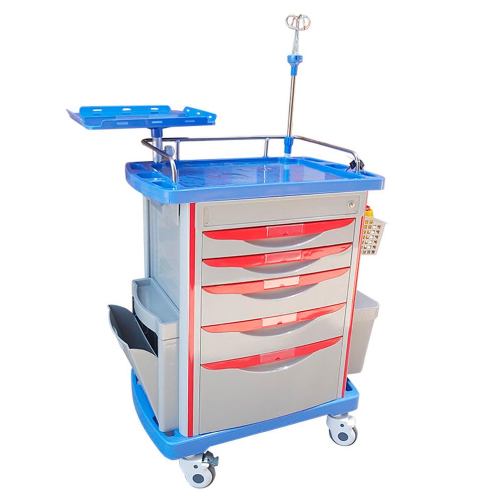 Carro De Emergencia ABS con Cajones - Gris