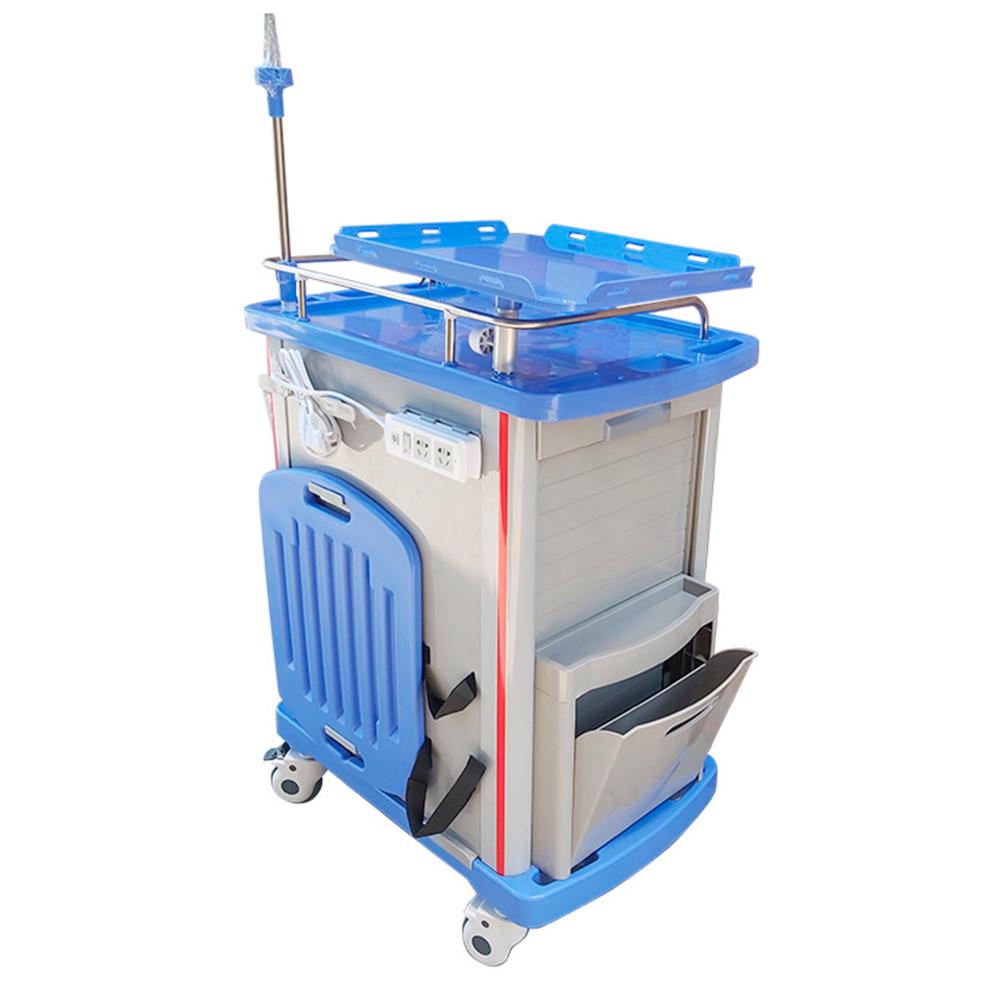 Carro De Emergencia ABS con Cajones - Gris