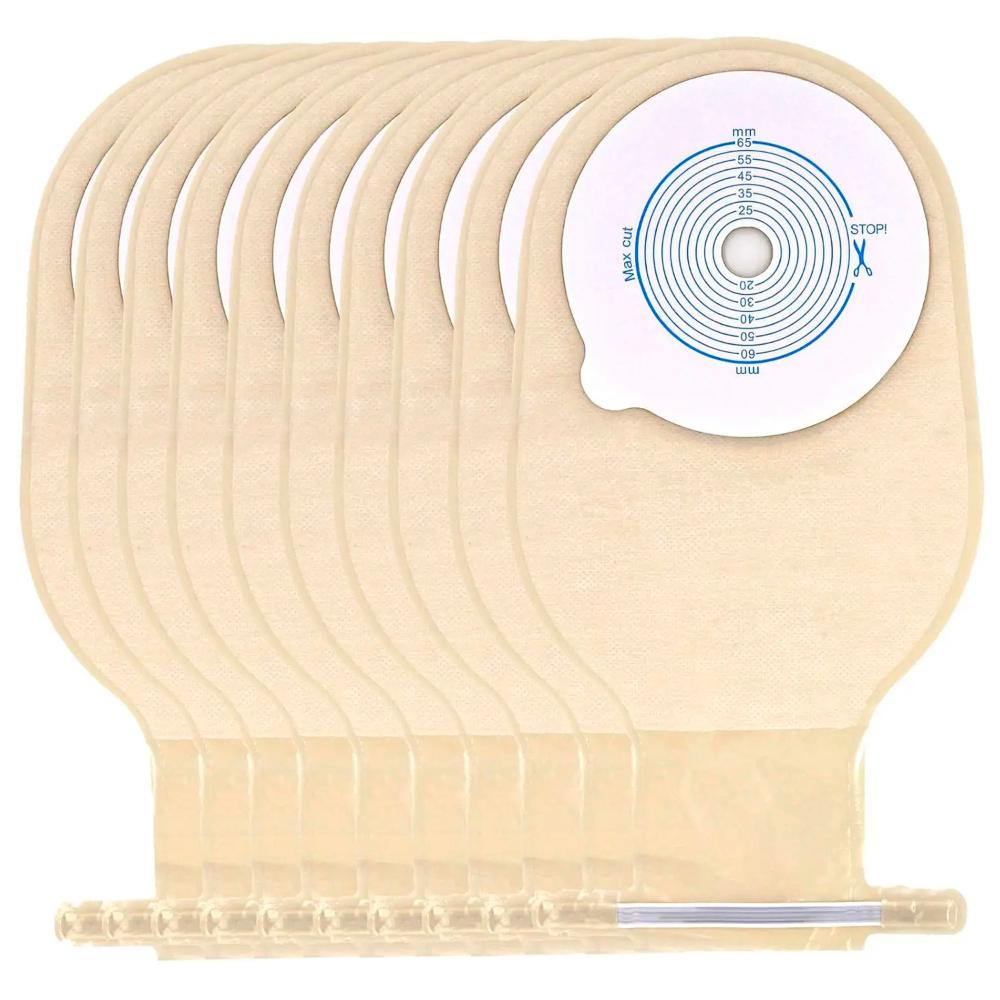 10x Bolsa Colostomía Drenable Con Filtro Anti Olor Y Gases - Transparente