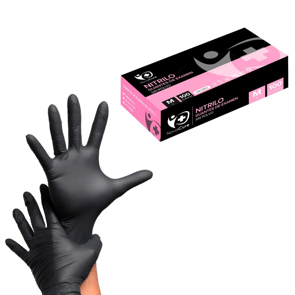Guantes de Nitrilo tallas S, M, L, XL colores NovaCure