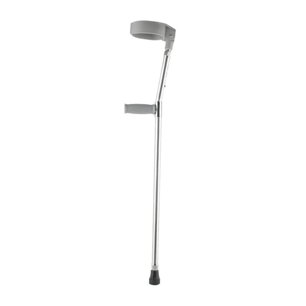 Bastón Canadiense Codera Móvil Ajustable Extensible Aluminio - Plateado