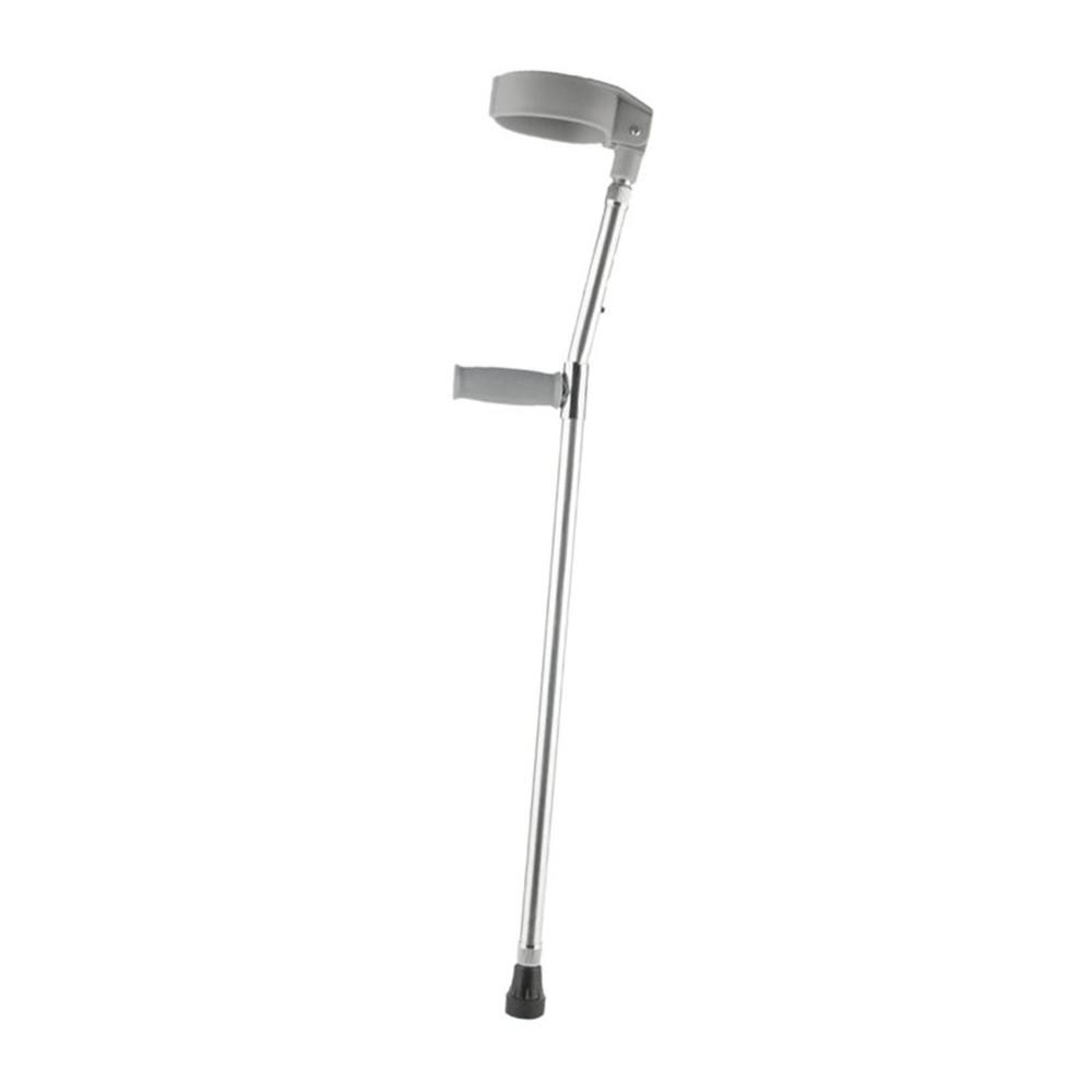 Bastón Canadiense Codera Móvil Ajustable Extensible Aluminio - Plateado