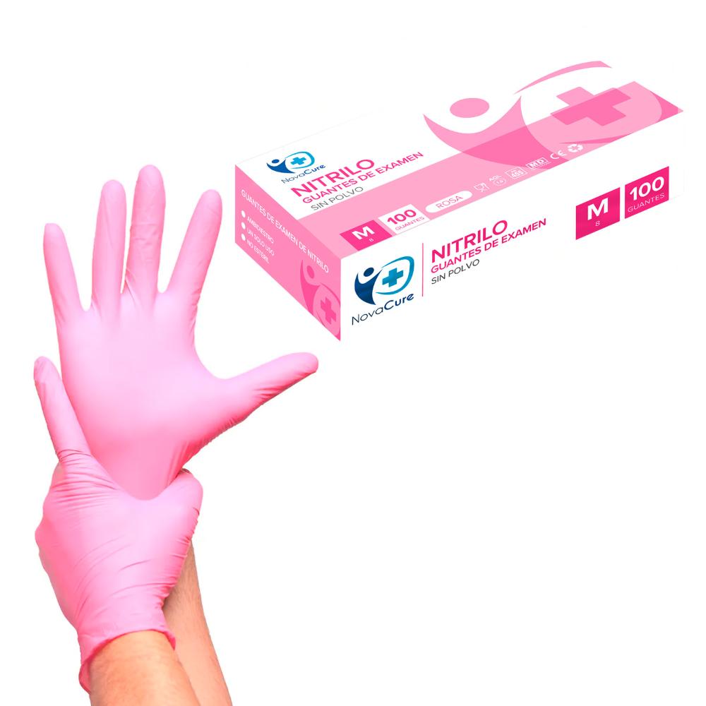 Guantes de Nitrilo tallas S, M, L, XL colores NovaCure