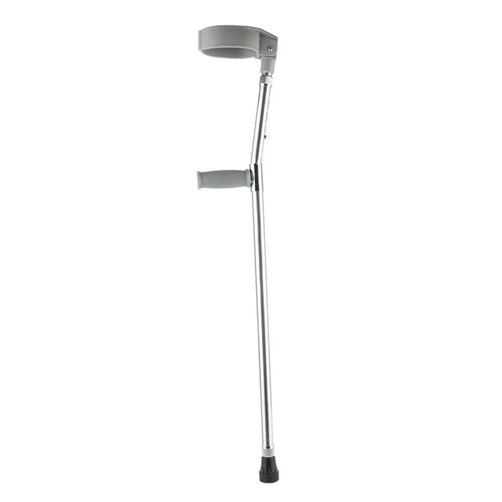 Bastón Canadiense Codera Móvil Ajustable Extensible Aluminio - Plateado