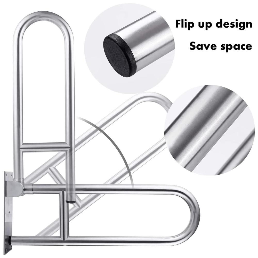 Barra De Seguridad Para Discapacitados Abatible Acero Inox