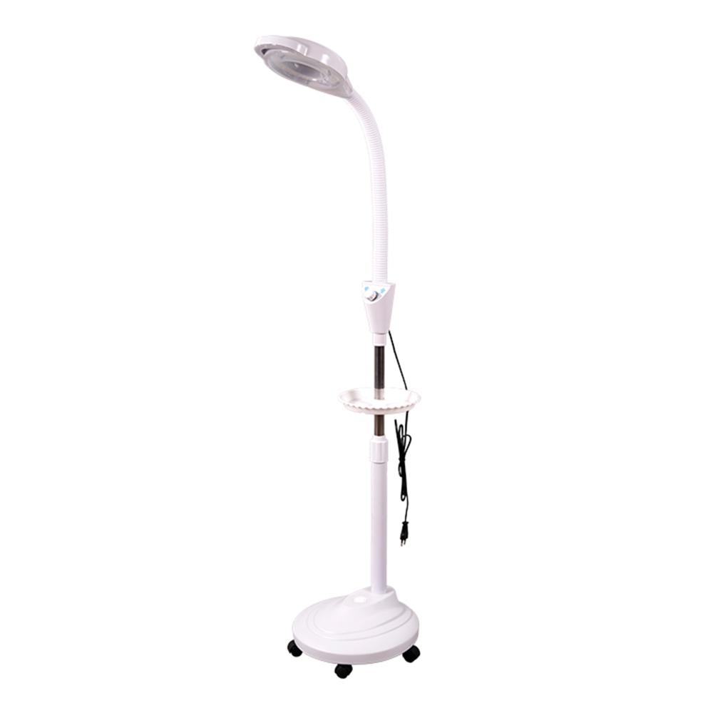 Lámpara de Pie Led con Lupa X16 Bandeja de Apoyo