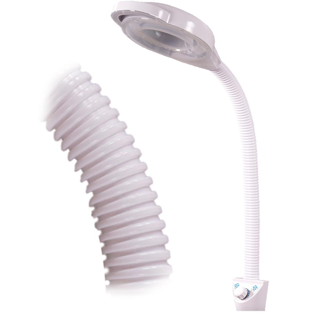 Lámpara de Pie Led con Lupa X16 Bandeja de Apoyo