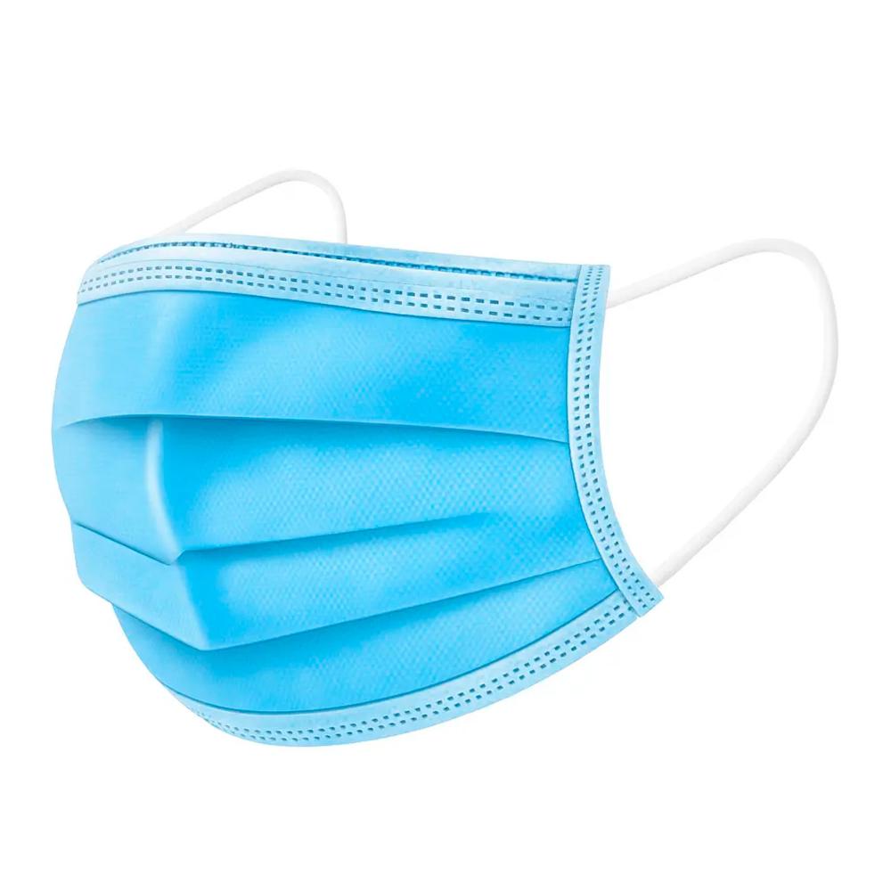 Mascarilla 3 pliegues grado Médico x 50 unidades - Azul