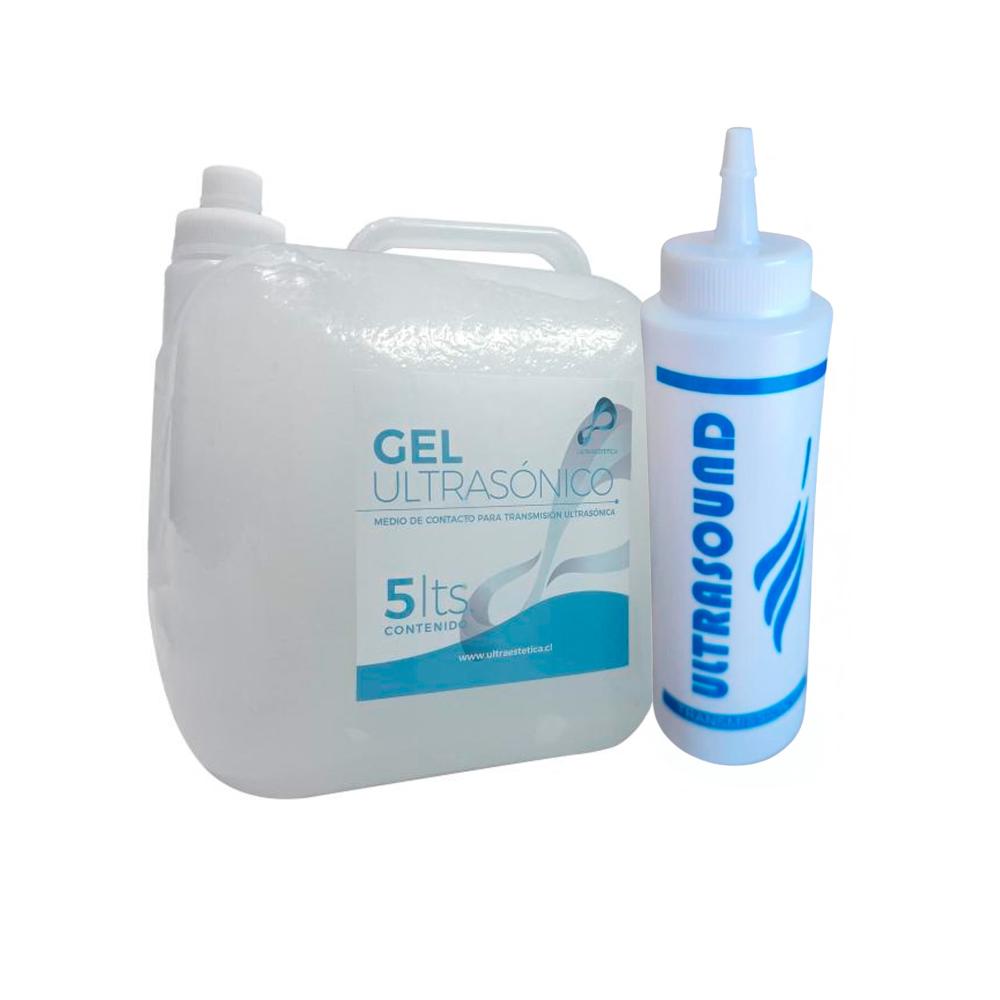 Gel Conductor Ultrasonido Incoloro 5 Litros + Dispensador - Transparente