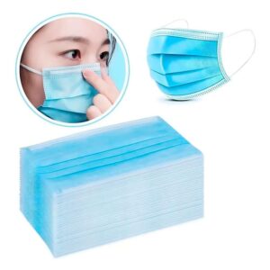 Mascarilla 3 pliegues grado Médico x 50 unidades - Azul - Imagen 5