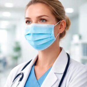 Mascarilla 3 pliegues grado Médico x 50 unidades - Azul - Imagen 6