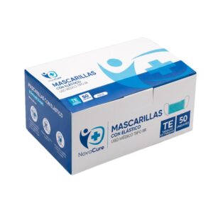 Mascarilla 3 pliegues grado Médico x 50 unidades - Azul - Imagen 7