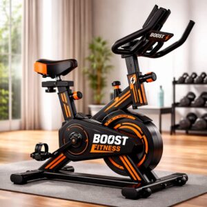 Bicicleta Spinning Estática Con Monitor Ejercicio Profesional Boost Fitness - Imagen 6